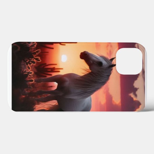 Handy Case, iPhone, Sunset Wild Horse Case-Mate iPhone Hülle (Rückseite (Horizontal))