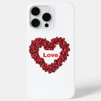 Handy Case mit Rotem Herzen und Liebe