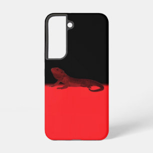 Handy Case mit zwei Tönen schwarz und rot mit Eide Samsung Galaxy Hülle