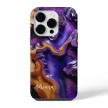 Handy Case Resin, Burl Wood Design