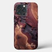 Handy-Case, schönes Zedernholzdesign Case-Mate iPhone Hülle (Rückseite)