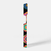 Handy Case schwarz und farbenfroh authentisches De iPhone Hülle (Rechte Seite)