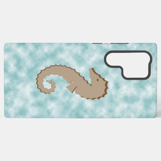 Handy Case - Stilvolles Seepferd im Wasser Samsung Galaxy Hülle (Rückseite (Horizontal))