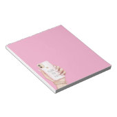 Handy chic girly rosa Nägel Notizblock (angewinkelt)