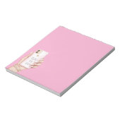 Handy chic girly rosa Nägel Notizblock (Rotiert)