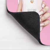 Handy chic Mädchen rosa Nägel Mousepad (Ecke)
