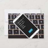 Handy Einladung zum Geburtstag (Vorderseite)