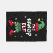 Handy Elf Christmas Pajamas Pjs Matching Family Gr Fleecedecke (Vorderseite (Horizontal))