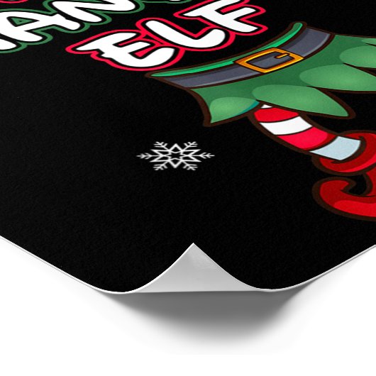 Handy Elf Christmas Pajamas Pjs Matching Family Gr Poster (Ecke)