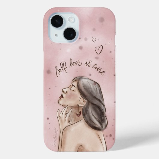 Handy-Fall der Liebe | Rosa Mädchen Case-Mate iPhone Hülle (Rückseite)