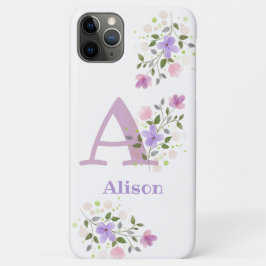 Handy-Fall - Erstmaliges Plus Name & Blume-Design Case-Mate iPhone Hülle