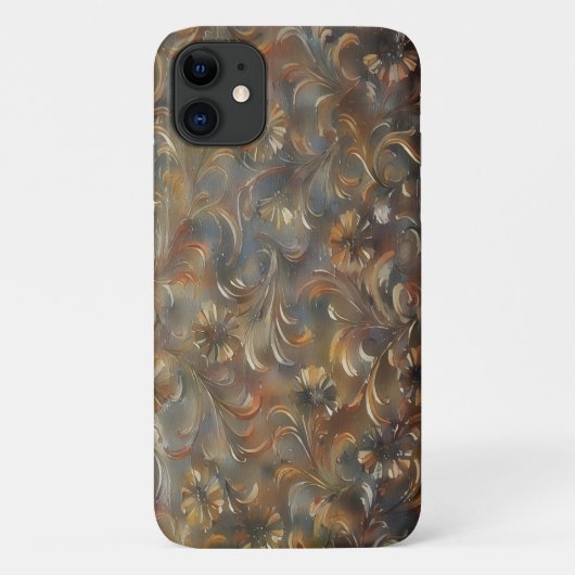 Handy-Fall für Bronze und Grauflora Case-Mate iPhone Hülle (Rückseite)