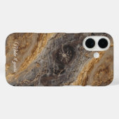 Handy-Fall für den benutzerdefinierten Marmornamen Case-Mate iPhone Hülle (Rückseite (Horizontal))