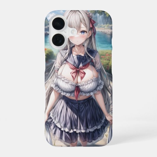 Handy-Fall für niedliche Anime iPhone 16 Hülle (Rückseite)
