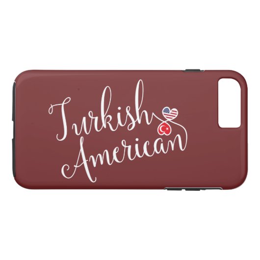 Handy-Fall für türkisch-amerikanische Herzklopfen Case-Mate iPhone Hülle (Rückseite (Horizontal))