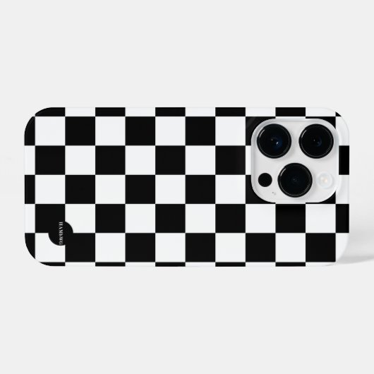 Handy-Fall - HAMbyWG-Schachbrett iPhone Hülle (Rückseite (Horizontal))