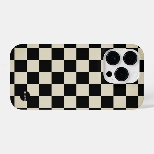 Handy-Fall - HAMbyWG-Schachbrett iPhone Hülle (Rückseite (Horizontal))