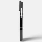 Handy-Fall - HAMbyWG - Schwarz auf Grau Case-Mate iPhone Hülle (Rückseite / Links)