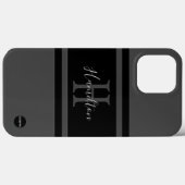 Handy-Fall - HAMbyWG - Schwarz auf Grau Case-Mate iPhone Hülle (Rückseite (Horizontal))