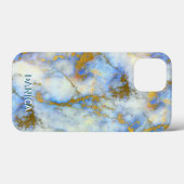 Handy-Fall individuell anpassen - Marble Gold Vein Case-Mate iPhone Hülle (Rückseite (Horizontal))