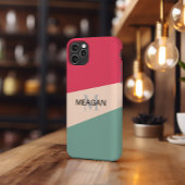 Handy-Fall, Korallensee Personalisiert Monogramm N Case-Mate iPhone Hülle