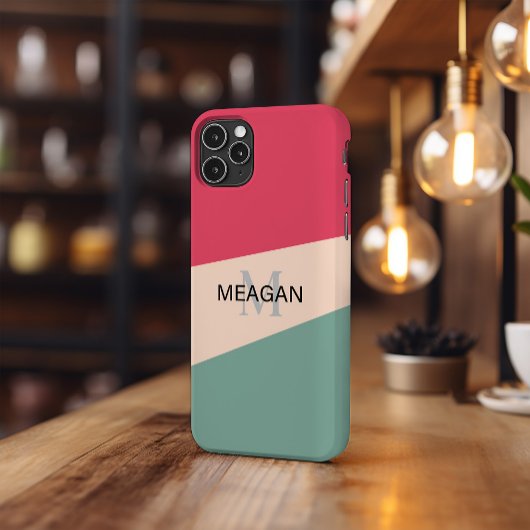 Handy-Fall, Korallensee Personalisiert Monogramm N Case-Mate iPhone Hülle