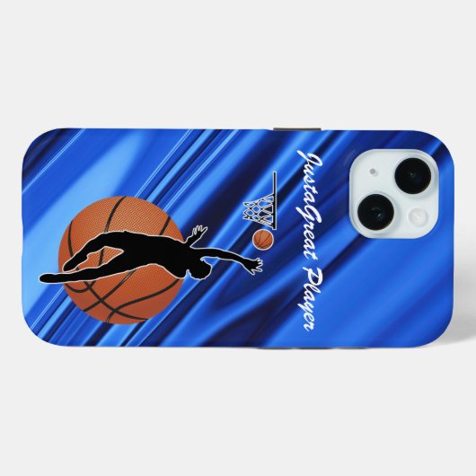 Handy-Fall mit Basketball-Thema Case-Mate iPhone Hülle (Rückseite (Horizontal))