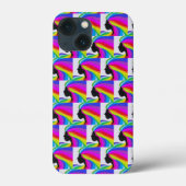 Handy-Fall mit Frauen mit Regenbogenhaar Case-Mate iPhone Hülle (Rückseite)