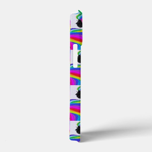 Handy-Fall mit Frauen mit Regenbogenhaar Case-Mate iPhone Hülle (Rückseite / Rechts)