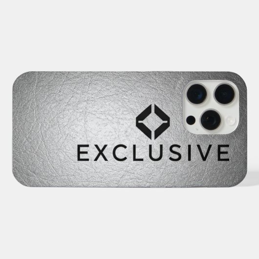 Handy-Fälle Ausschließlich Silber iPhone Hülle (Rückseite (Horizontal))