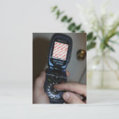 Handy-Foto-Rahmen für Wählverbindungen Postkarte (Stehend Vorderseite)