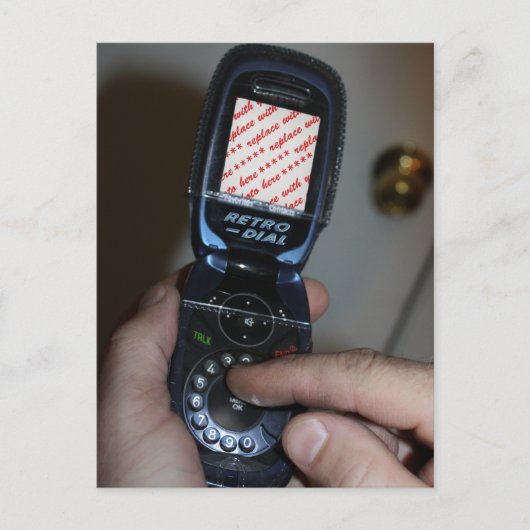 Handy-Foto-Rahmen für Wählverbindungen Postkarte (Vorderseite)