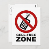 Handy-freie Zone Postkarte (Vorne/Hinten)