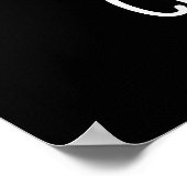 Handy Funny Biology Science Puck Dark BG Poster (Ecke)