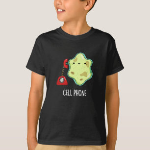 Handy Funny Biology Science Puck Dark BG T-Shirt