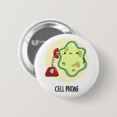 Handy Funny Biology Science Puff Button (Vorne & Hinten)