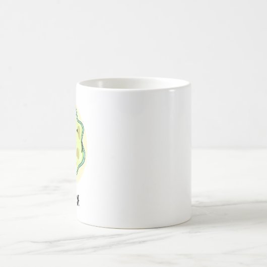 Handy Funny Biology Science Puff Kaffeetasse (Mittel)