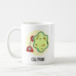 Handy Funny Biology Science Puff Kaffeetasse<br><div class="desc">Handy Funny Biology Science Pun verfügt über eine niedliche Single-Zelle mit einem Vintagen Handy. Funny Pun Geschenk für Familie und Freunde,  die Liebe Biologie,  Handys und Pistolen.</div>