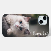 Handy-Gehäuse für Katzen, auf den Ihr Haustiername Case-Mate iPhone Hülle (Rückseite (Horizontal))