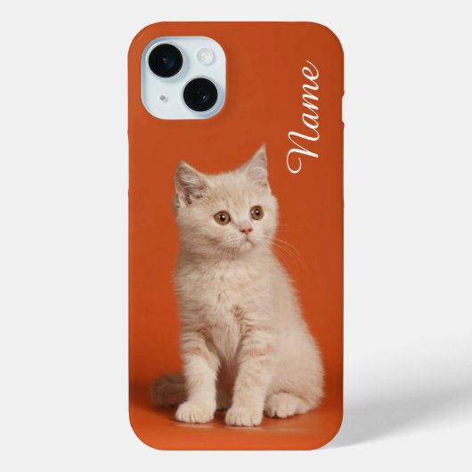 Handy-Gehäuse für Katzen, auf den Ihr Haustiername Case-Mate iPhone Hülle (Rückseite)