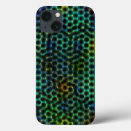 Handy Gehäuse, grün mit Kreis und Formen. Case-Mate iPhone Hülle