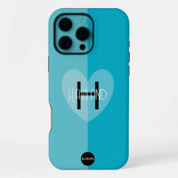 Handy-Gehäuse mit Herz und MonogrammHAMbWG