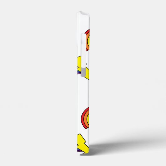 Handy-Gehäuse mit Rainbows und Blitzstiften Case-Mate iPhone Hülle (Rückseite / Links)