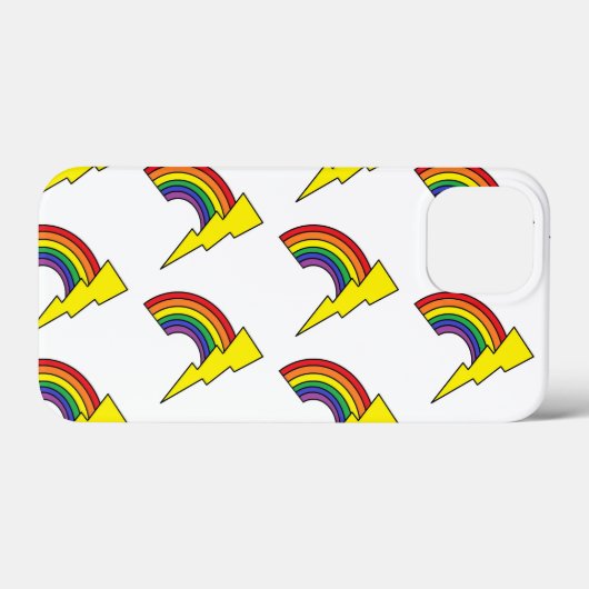 Handy-Gehäuse mit Rainbows und Blitzstiften Case-Mate iPhone Hülle (Rückseite (Horizontal))