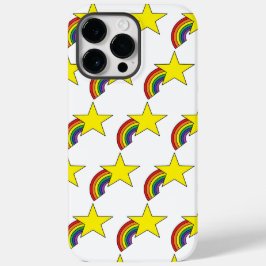 Handy-Gehäuse mit Regenbogen und gelben Sternen Case-Mate iPhone 14 Pro Max Hülle