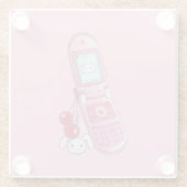 Handy-Glas-Untersetzer Glasuntersetzer (Rückseite)