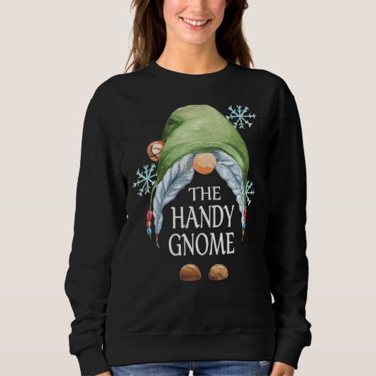 Handy Gnome Buffalo Kariert Matching Family Christ Sweatshirt (Vorderseite)