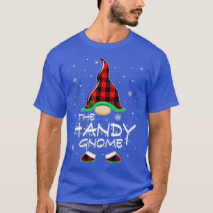 Handy Gnome Buffalo Kariert Matching Family Christ T-Shirt