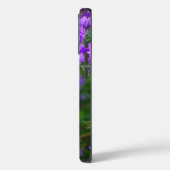 Handy Hülle Apple Iphone 16 lila Blüten (Rückseite / Links)