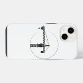 Handy Hülle mit Kran-Grafik iPhone Hülle (Rückseite (Horizontal))